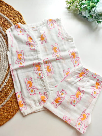 Muslin Co Ord - Cute Bears