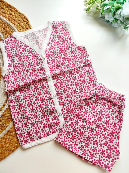 Muslin Co Ord - Tiny Blossoms