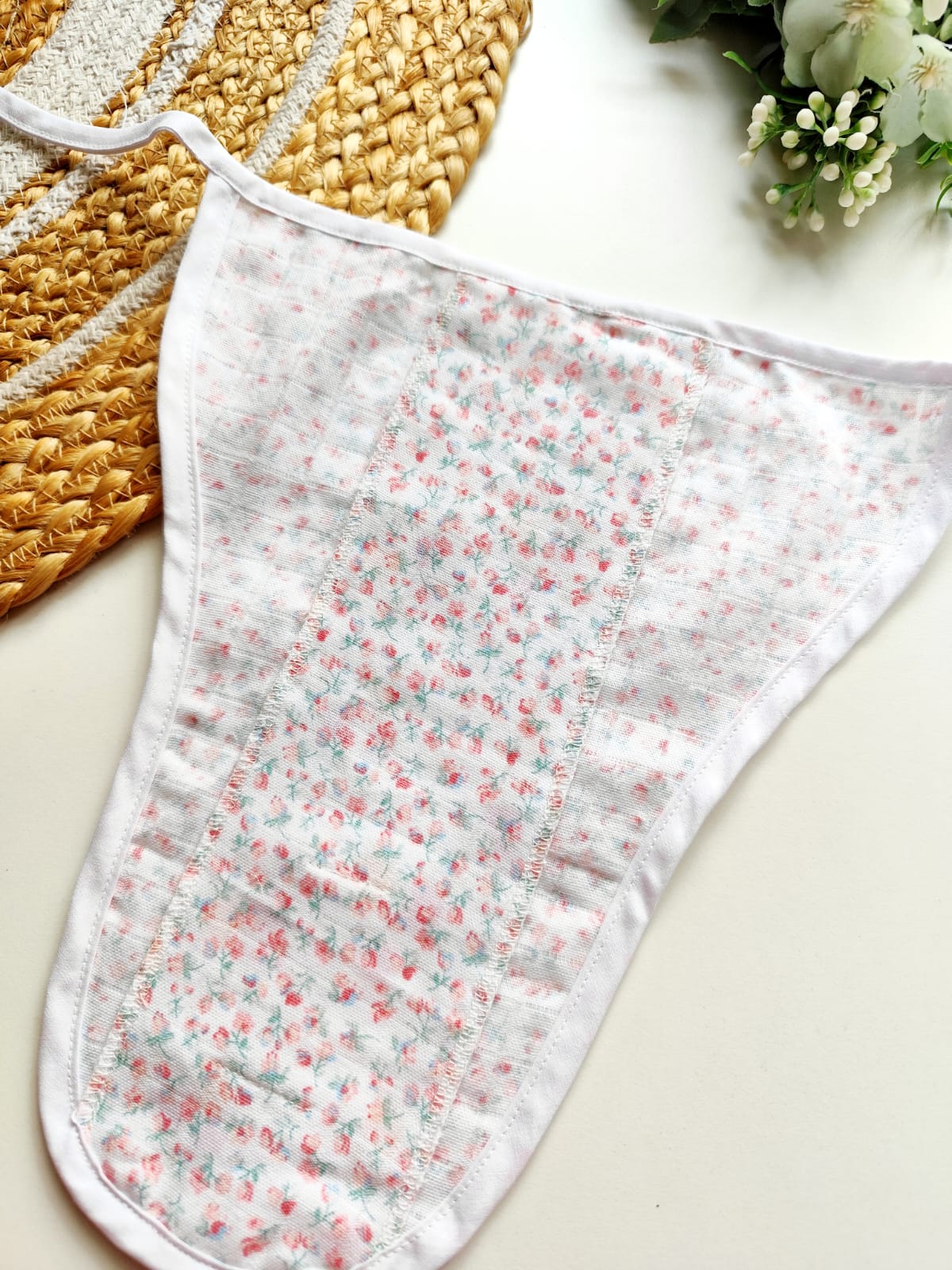 Muslin 3 Layered Nappies - Floral Garden