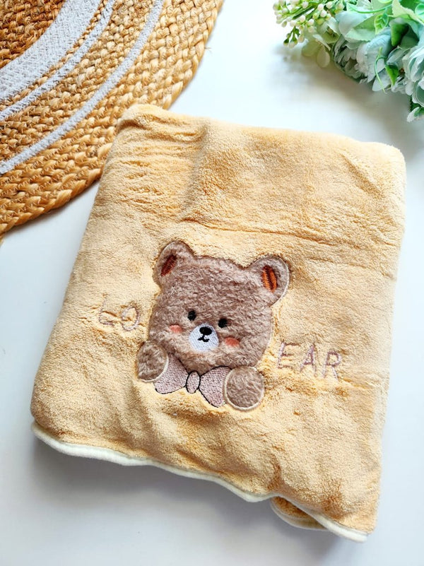 Bear Bath Towels(100*50) cm - Camel Teddy Bear