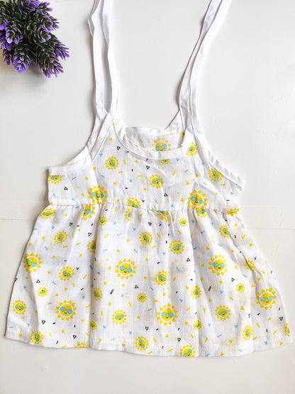 Muslin Knot Frocks (0 - 3 Months) - Sun Print, 0 - 3 M image