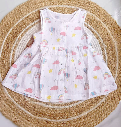 Muslin Button Frocks image 2