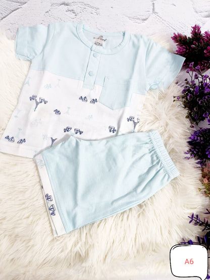 T Shirt with Trouser Set - Boat Print image 4