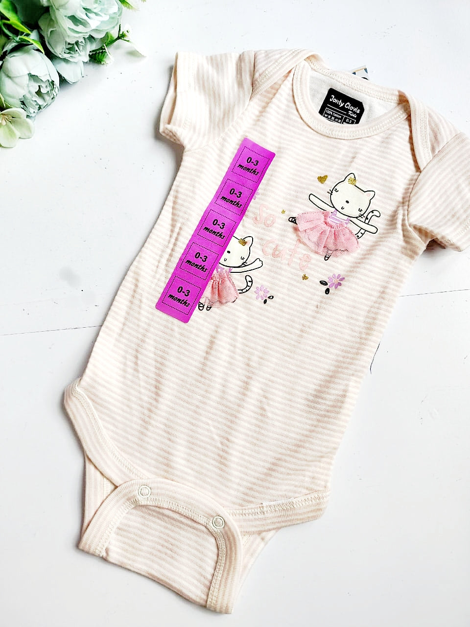 Onesies (0 - 3 Months) - So Cute Cat Print image 0