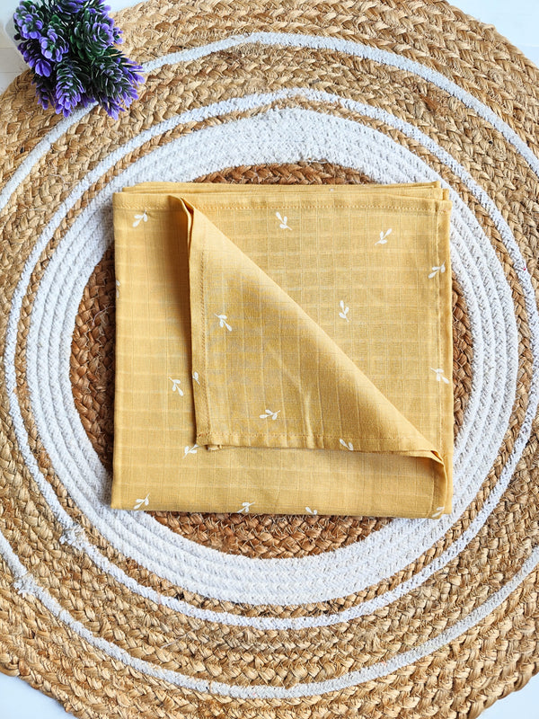 Muslin Colored Swaddle - Mustard