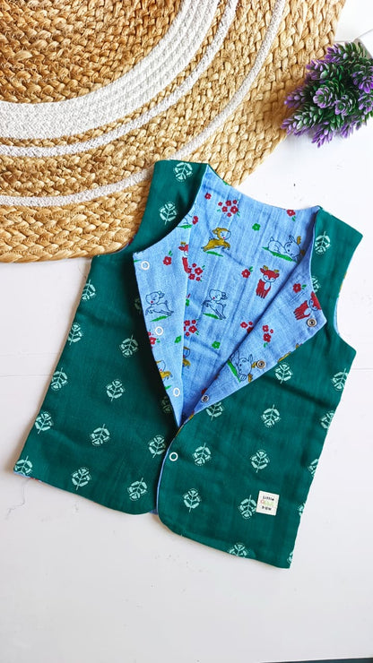 Reversible Muslin Jabla (Open to Check Print Variations) image 14