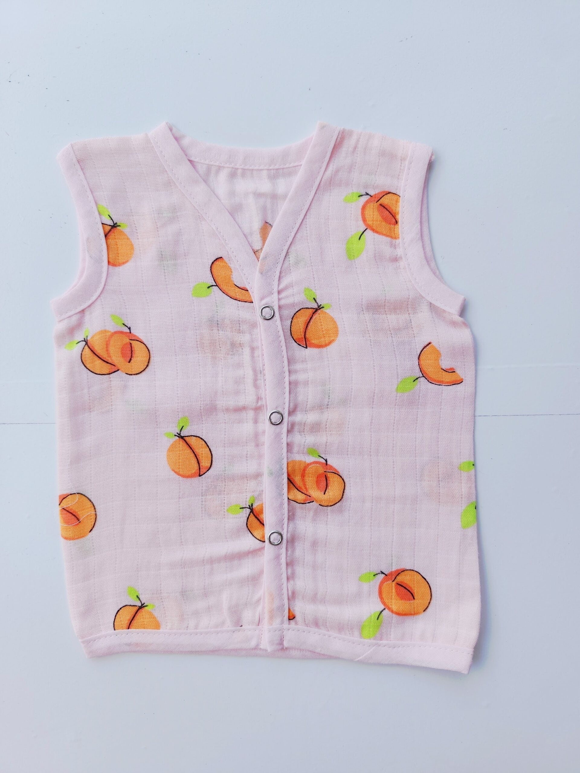Muslin Colored Jablas - Pink Peach Printed