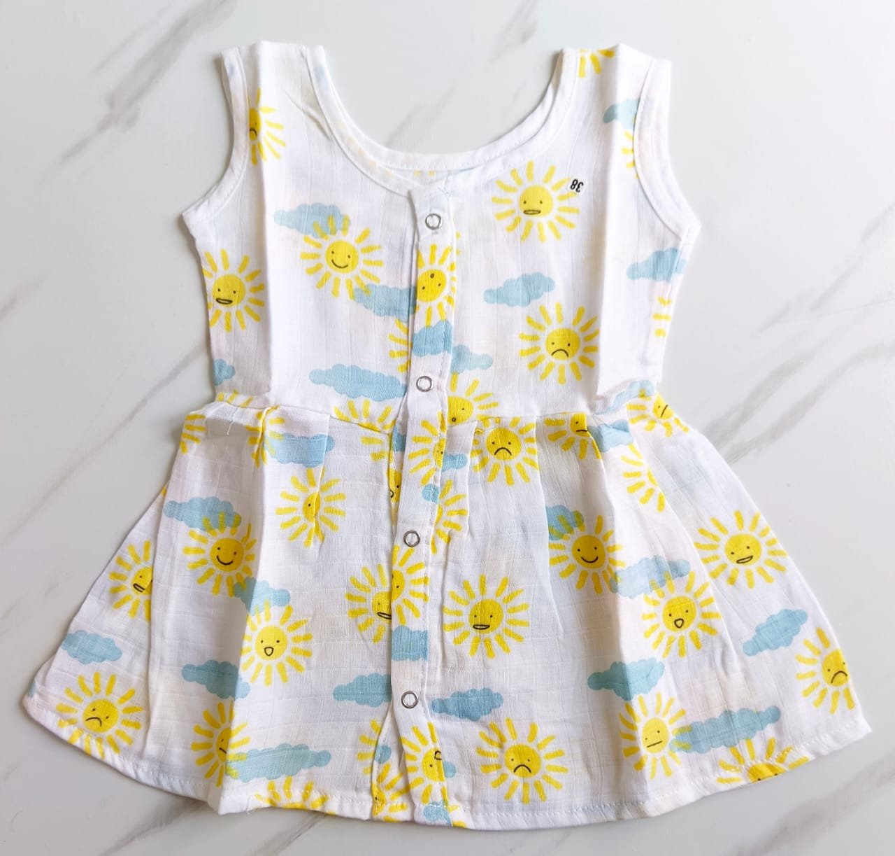 Muslin Hip Cut Frocks image 15