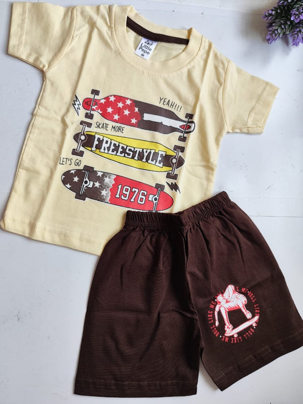 FreeStyle Print Top & Bottom Set - Yellow