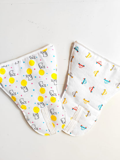 Muslin Sponge Nappies - Pack of 2 (0 - 6 Months) (Random Prints) image 1