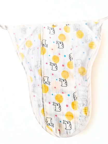 Pack of 5 Two Layered Muslin Nappies (Affordable Range) - Random Prints (0 - 3 Months) image 3