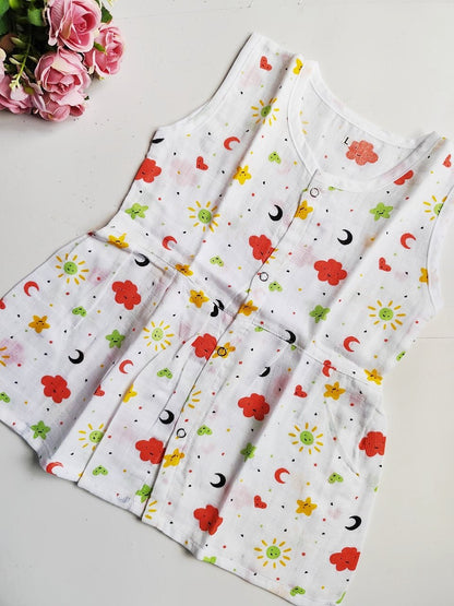 Muslin Hip Cut Frocks image 10