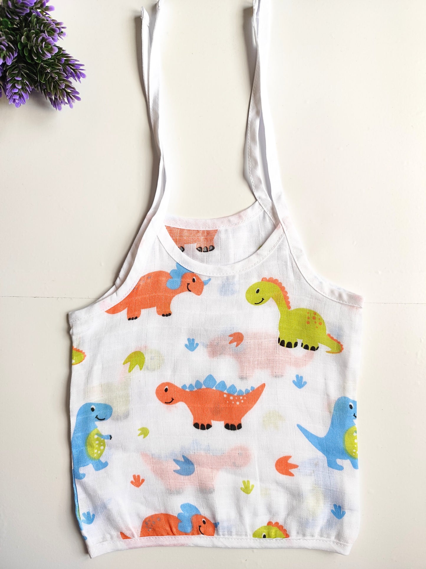 Muslin Knot Jablas (3 - 6 Months) - Dino Print image