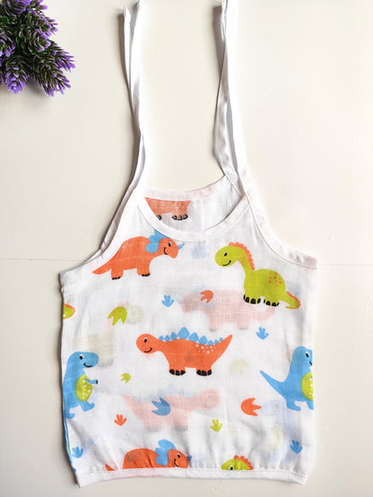 Muslin Knot Jablas (3 - 6 Months) - Dino Print image