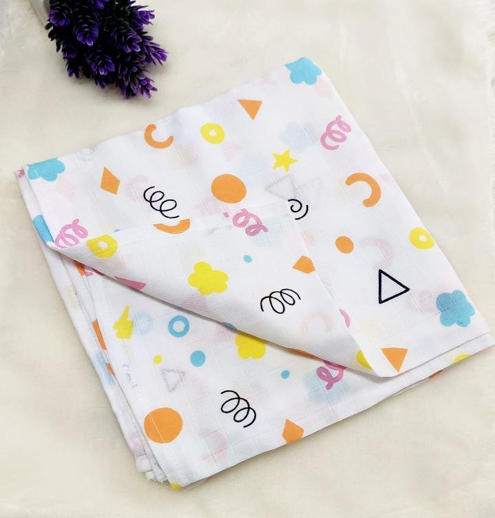 Muslin Swaddle - Geo Shapes Print image 0