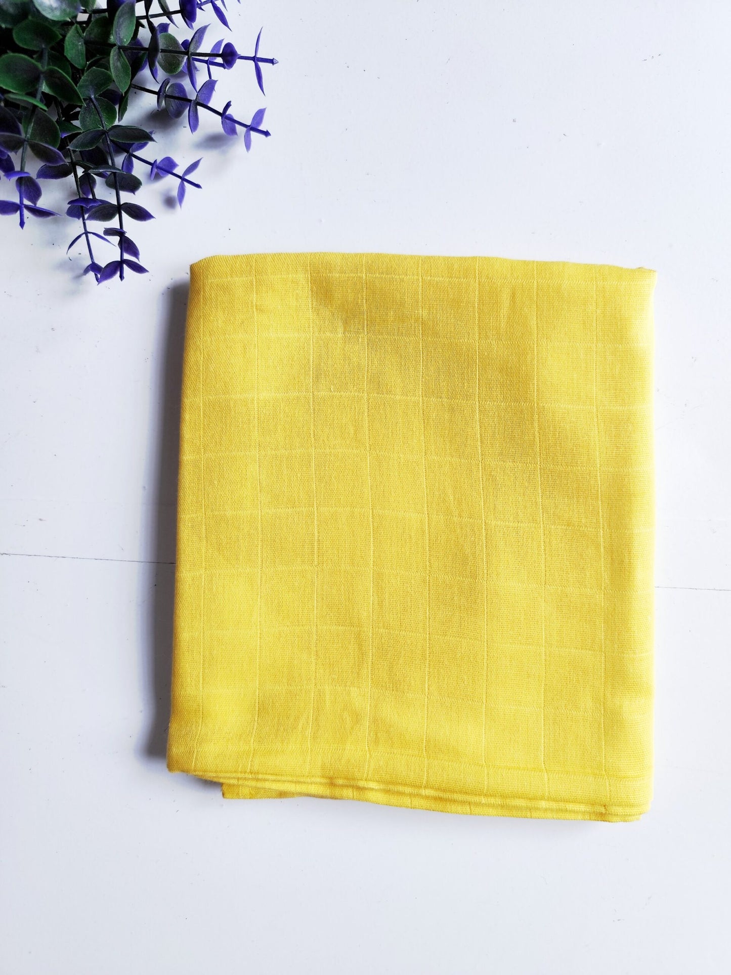 Muslin Colored Towel - Yellow (80*70 cm) image 0