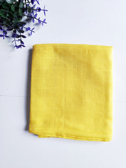 Muslin Colored Towel - Yellow (80*70 cm) image 0