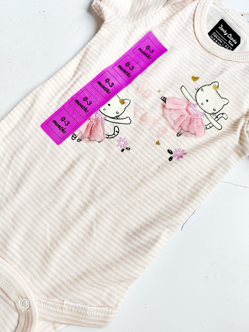 Onesies (0 - 3 Months) - So Cute Cat Print image 1