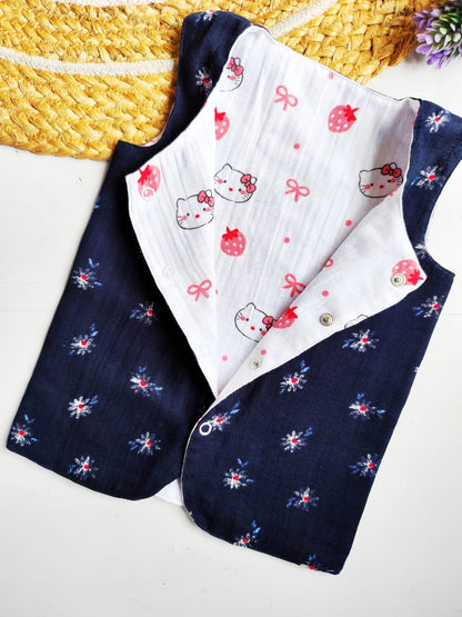 Reversible Muslin Jabla (Open to Check Print Variations) image 0