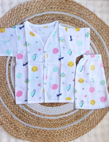 Muslin Co ord Set - Space Print image 0