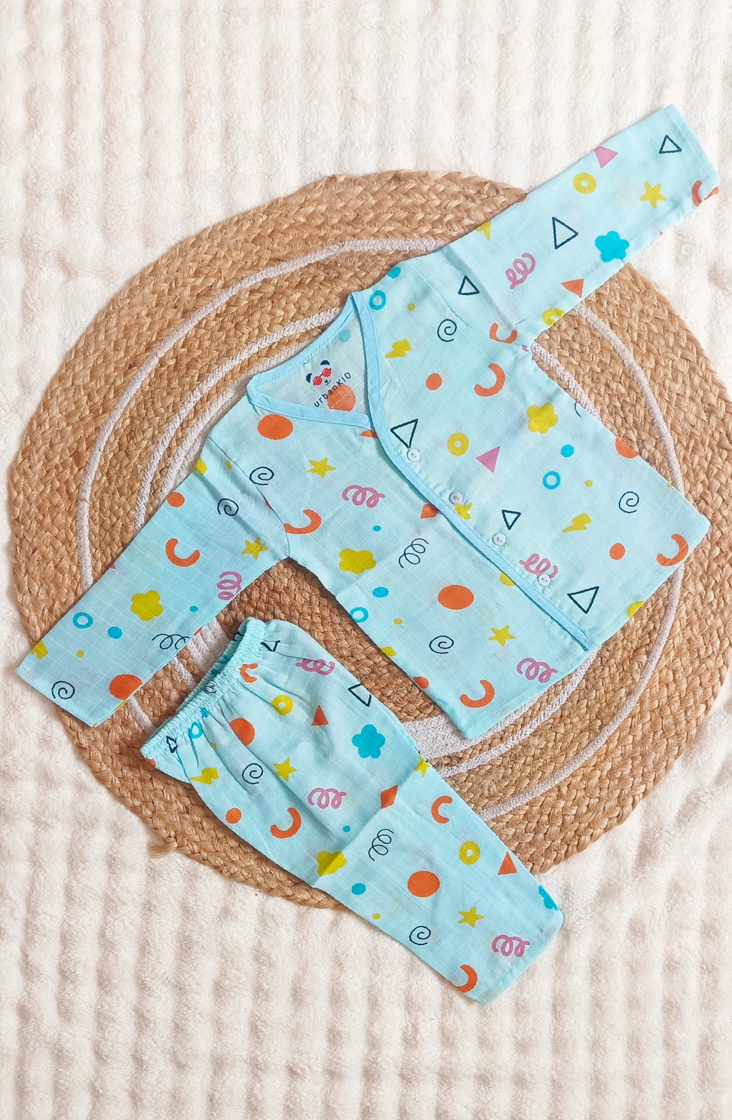 Colored Muslin Night Suits (6 - 12 M)