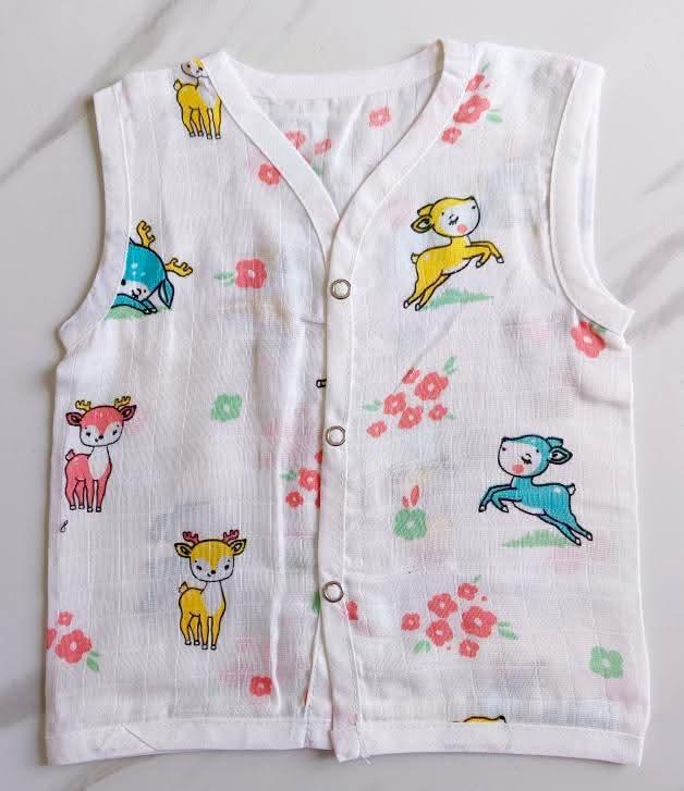 Muslin Button Jablas - Deer