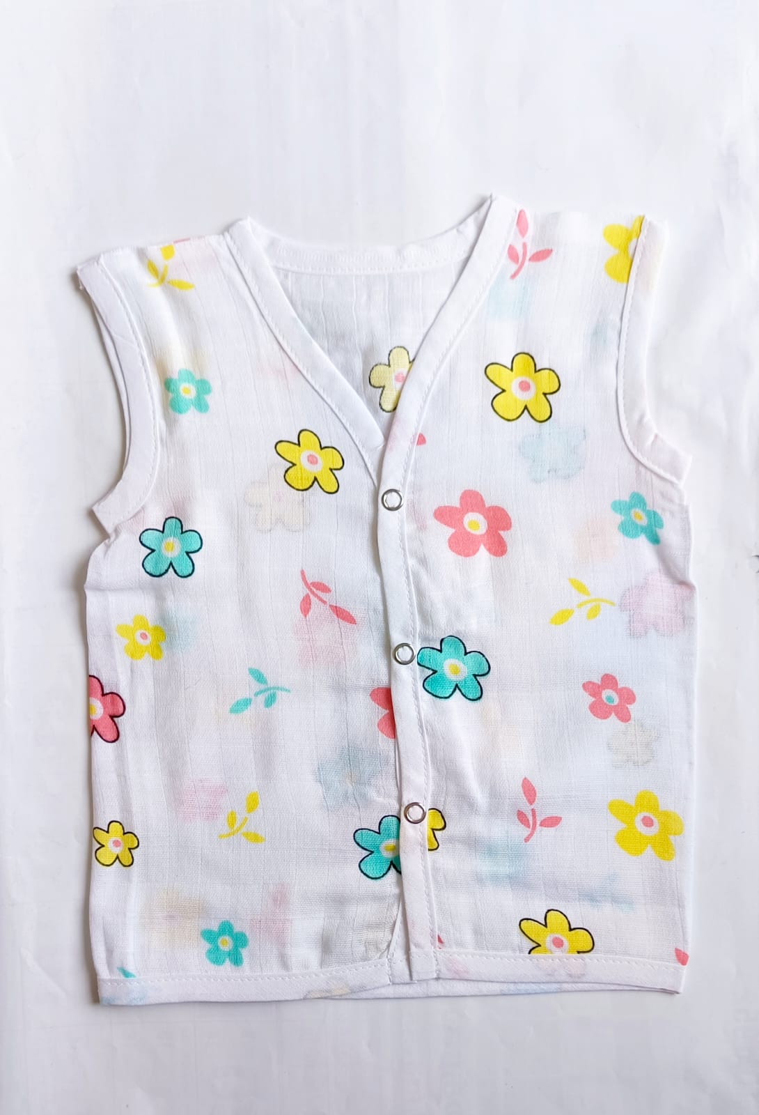 Muslin Button Jablas - Flowers