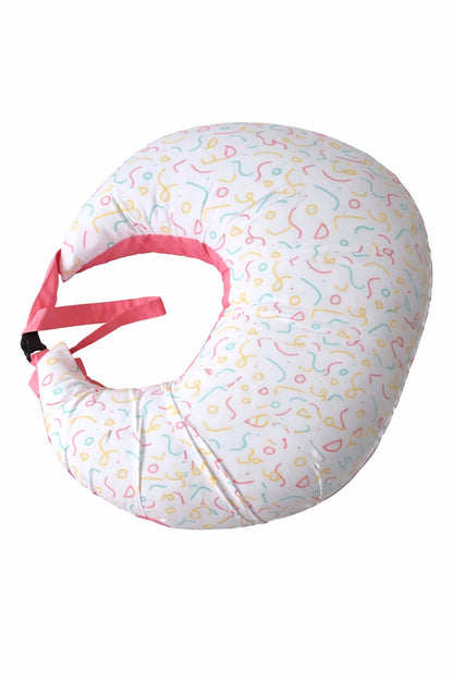 Organic Cotton Feeding Pillow - Geometric Print (C Type)