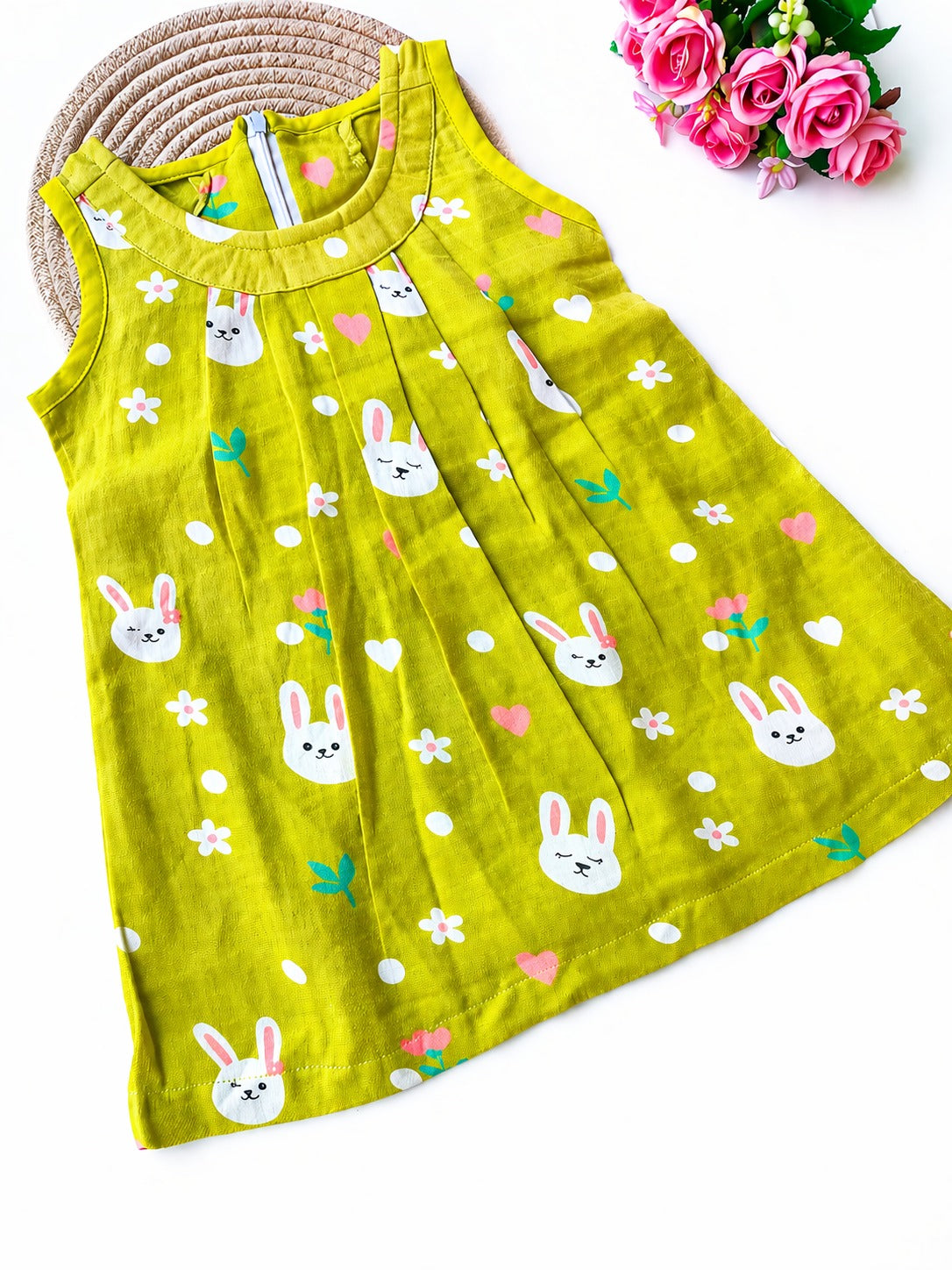 Colored Muslin Zip Frocks