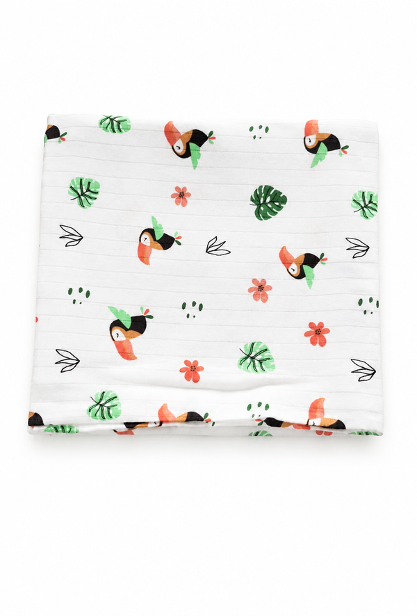 Premium Bath Towels - Toucan Print