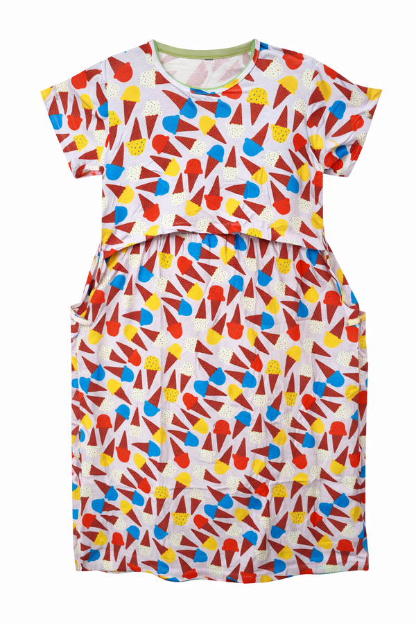 Maternity Lounge Wear - Ice Cream Print (XXL)