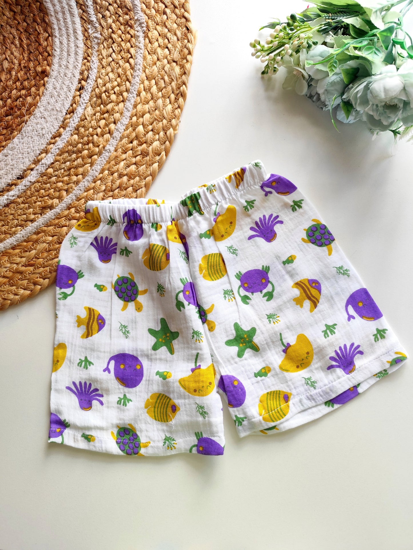 Muslin Trousers - Sea