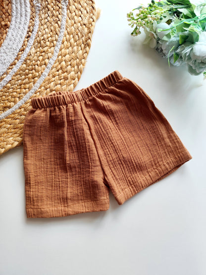 Muslin Trousers - Rust Brown