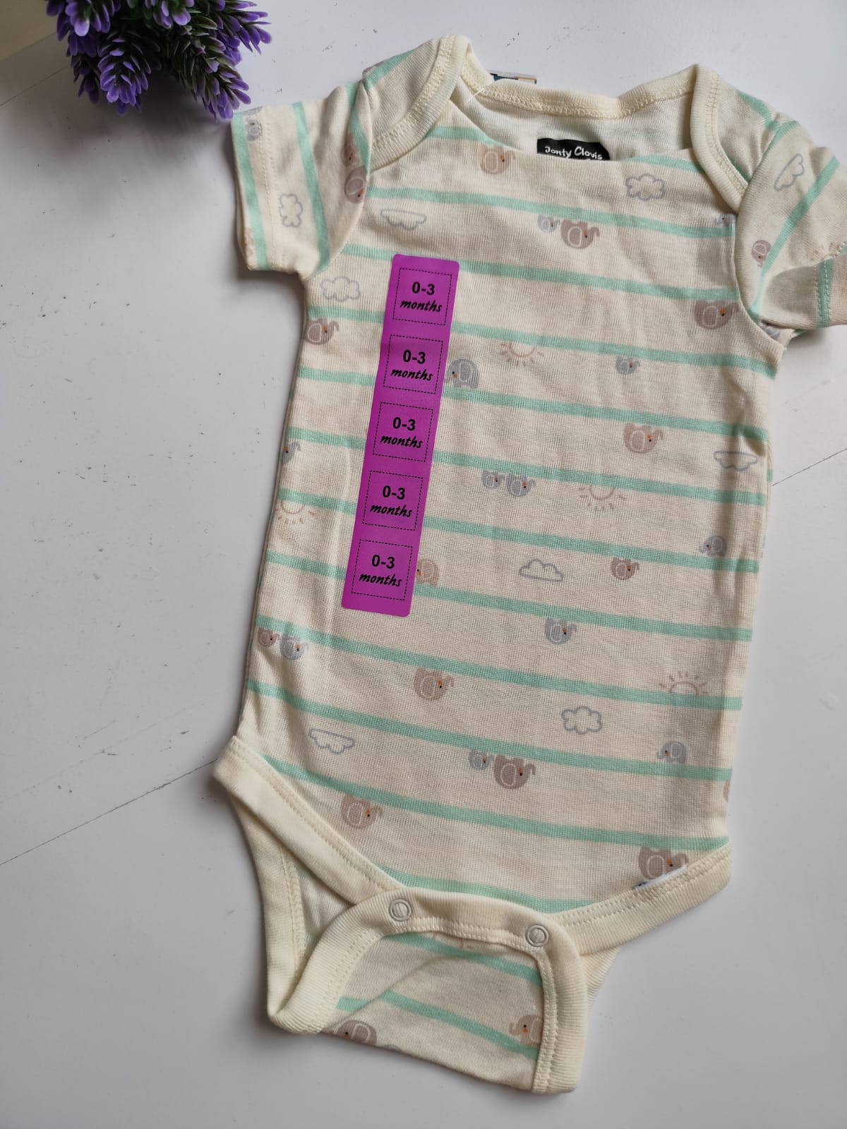 Onesies - Beige Elephant