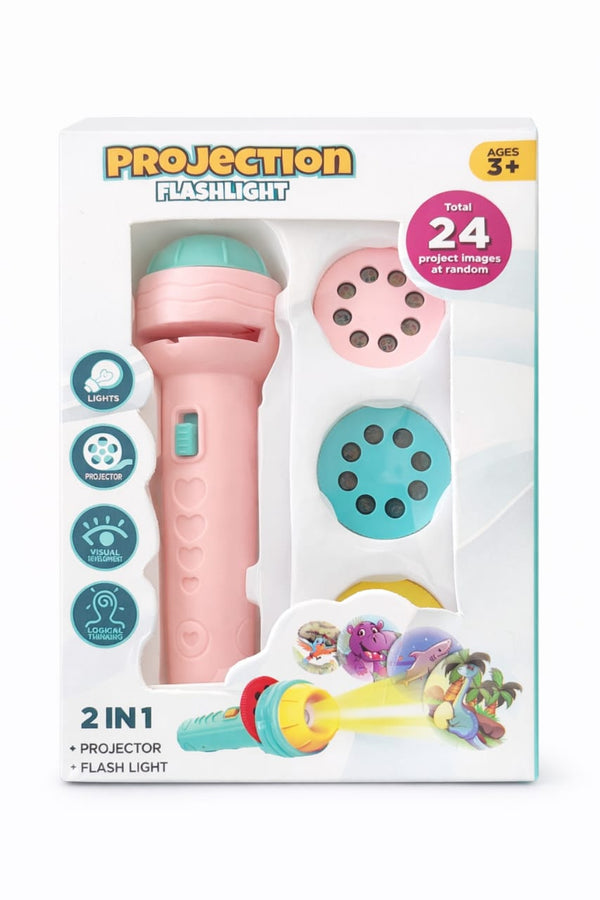 2-in-1 Projection Flashlight Toy