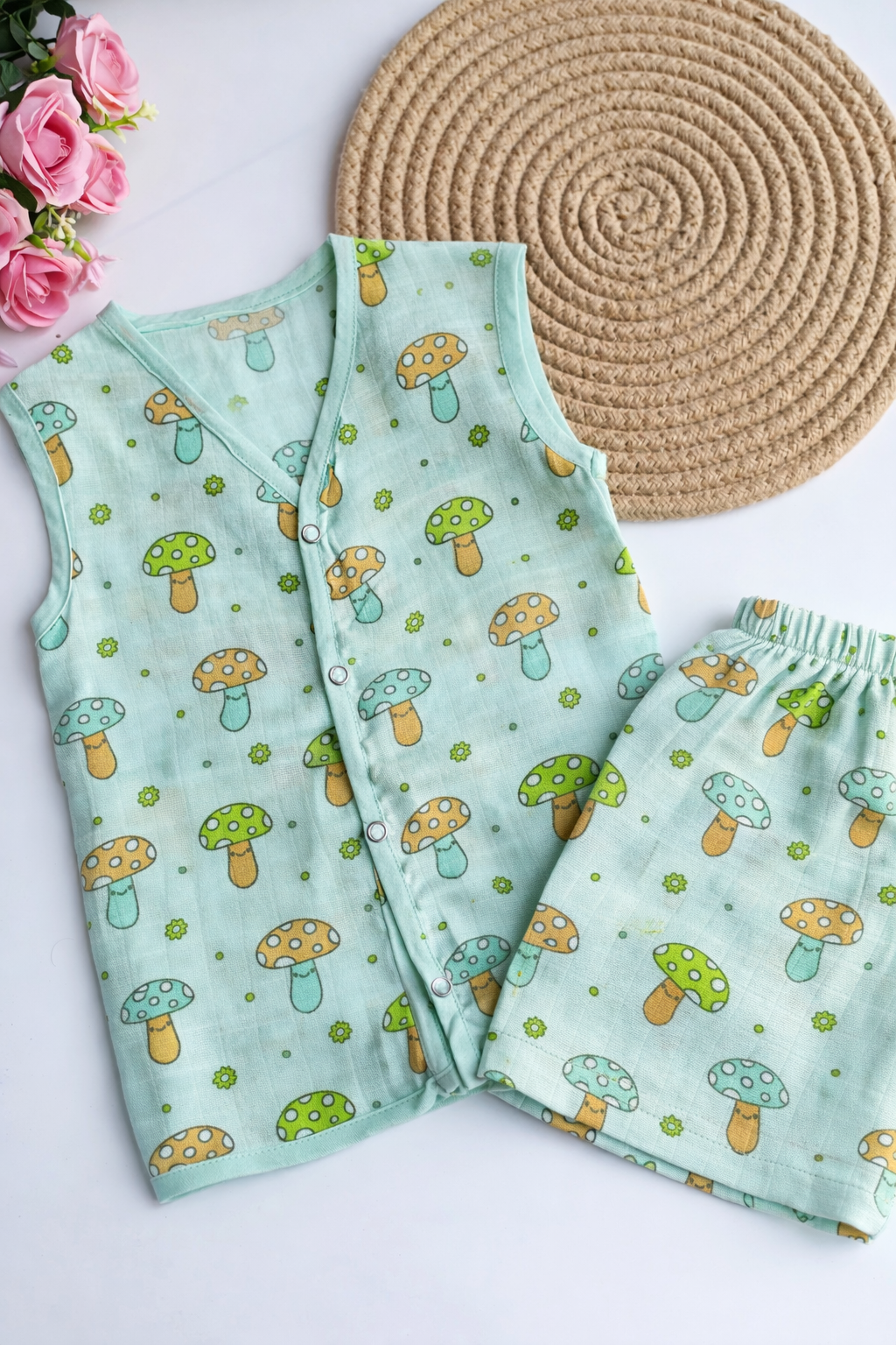 Muslin Coloured Co-Ord - Mushroom