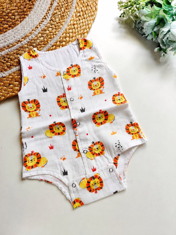 Muslin Onesies - Lion King Print