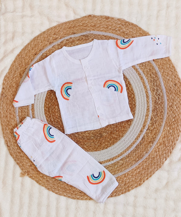 Muslin Night Suits - Rainbow