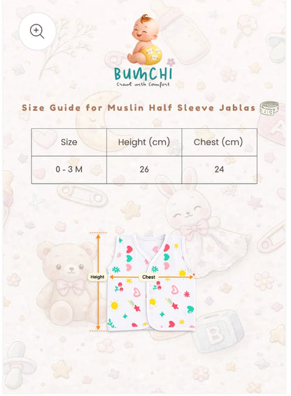 Muslin jabla - Happy
