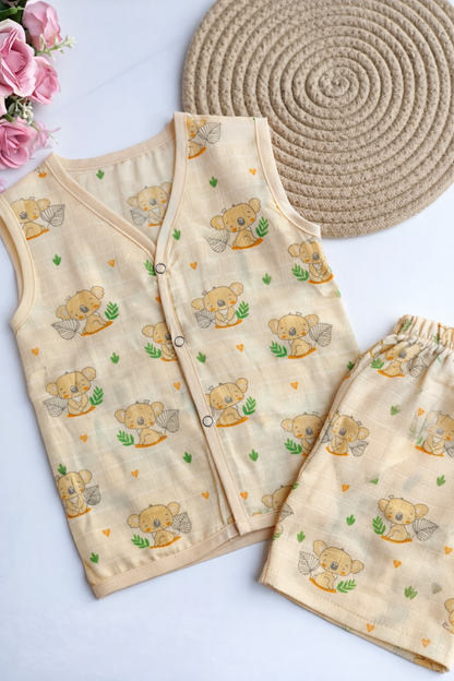 Muslin Coloured Co-Ord Sets - Koala