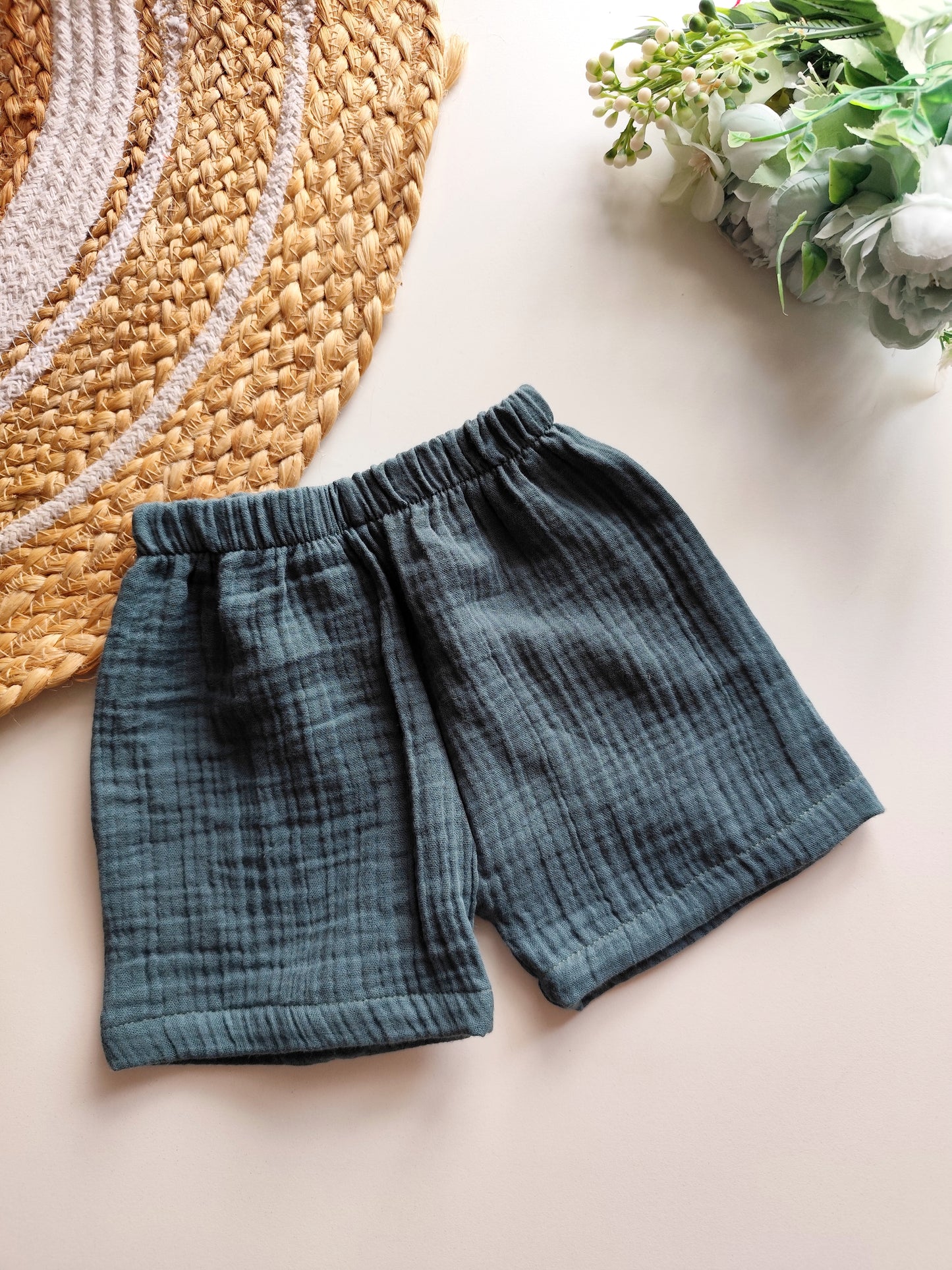 Muslin Trousers - Solid Green