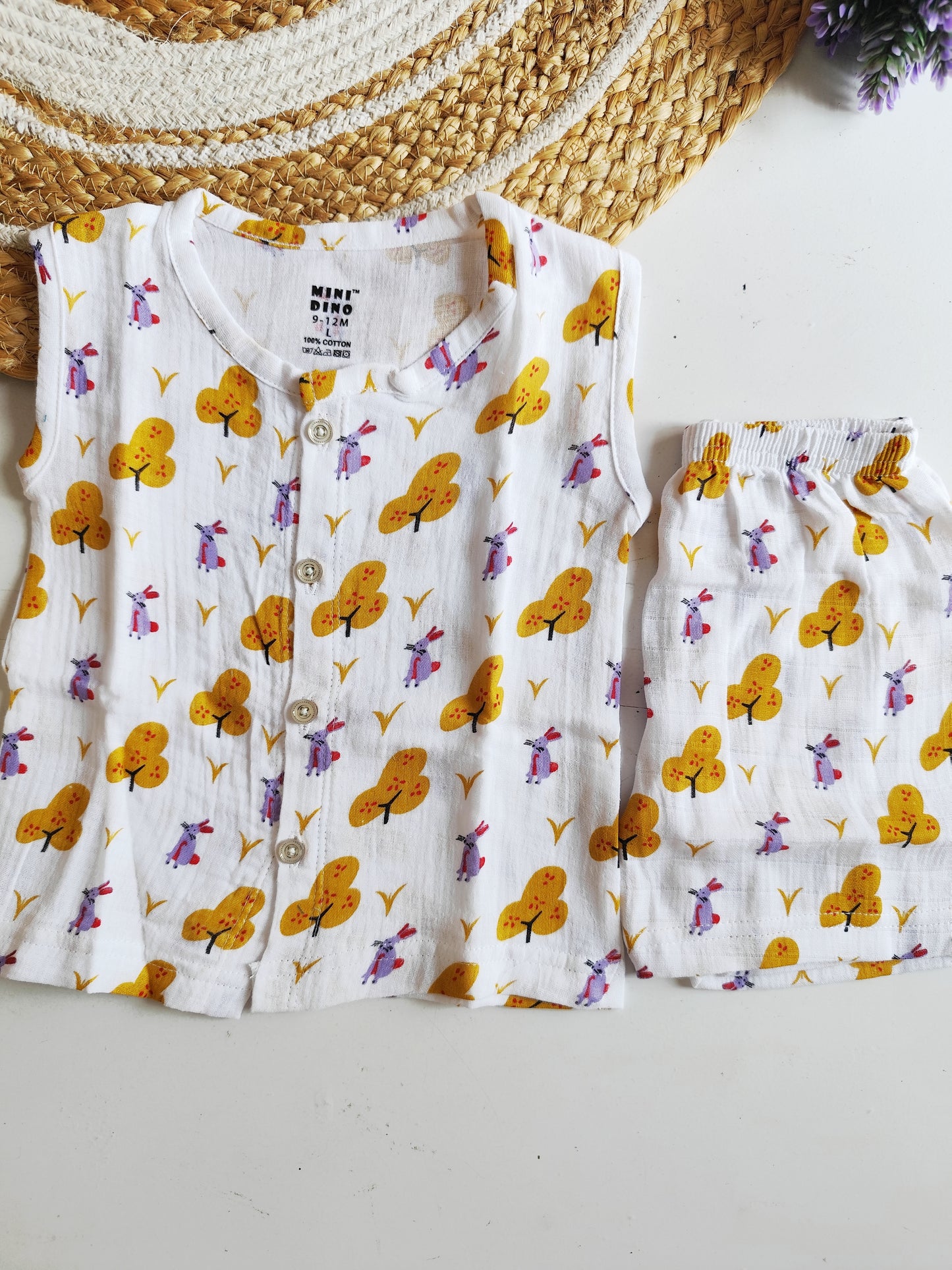 Tree Print Muslin Co Ord Set