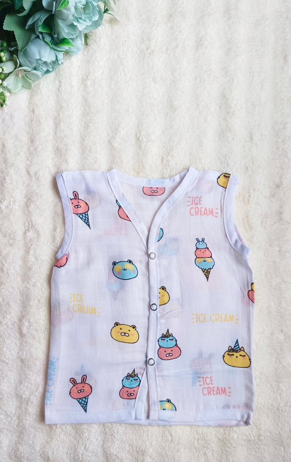 Muslin Button Jablas - Ice-cream Cone