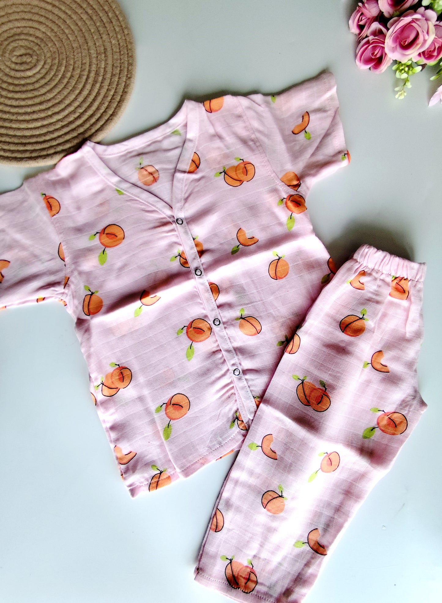 Colored Half Hand Suit - Pink Peach