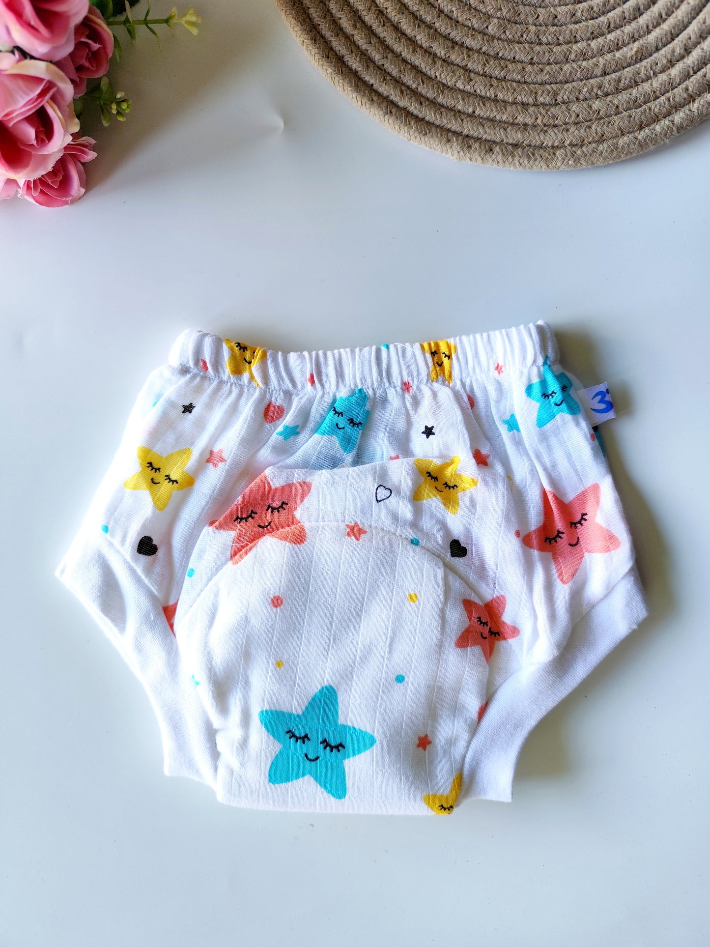 Muslin Padded Underwear - Star
