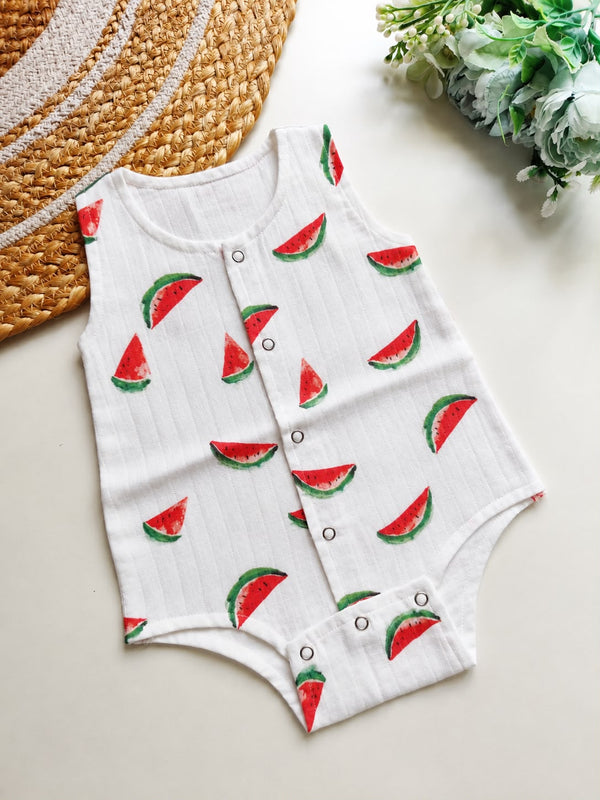 Muslin Onesies - Watermelon