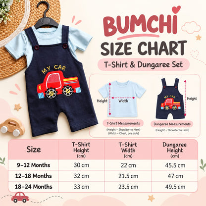 Beep Beep Dungaree Set