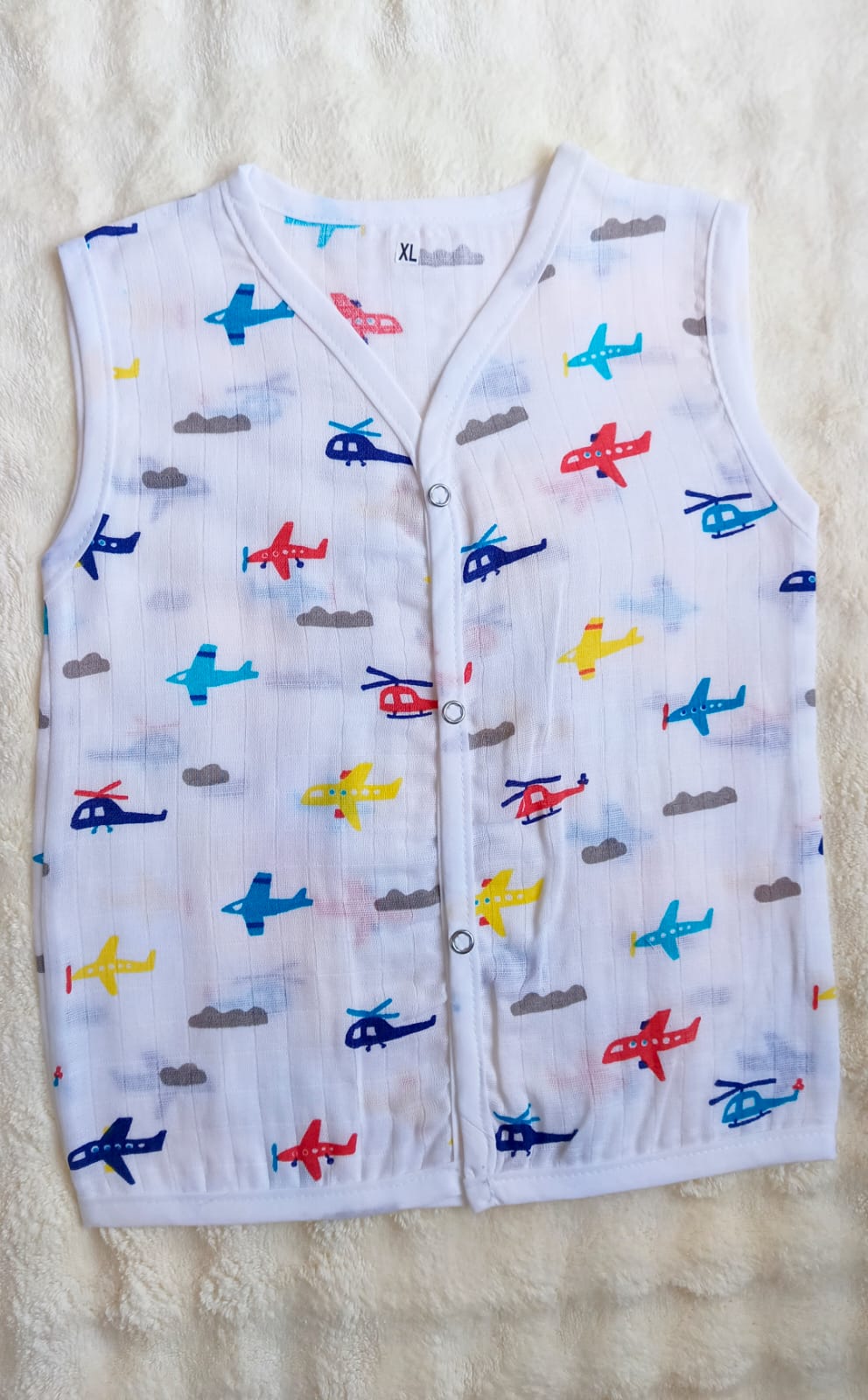 Muslin Button Jablas - Air Plane