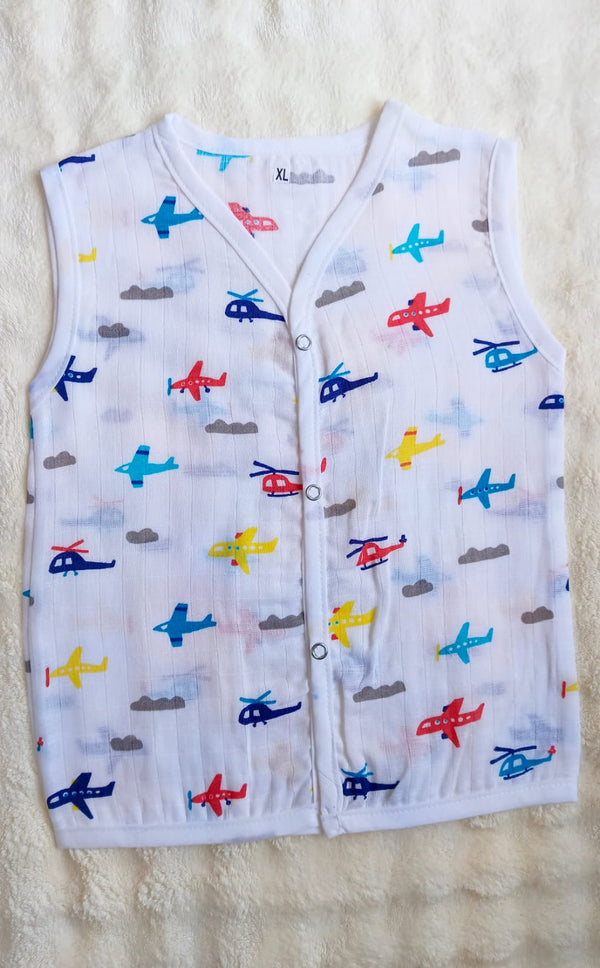 Muslin Button Jablas - Air Plane