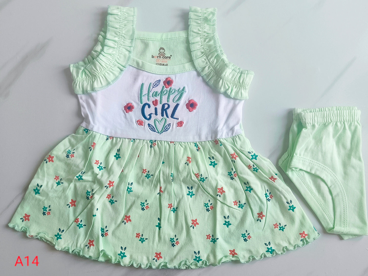 Cotton Frill Frock with Bloomers